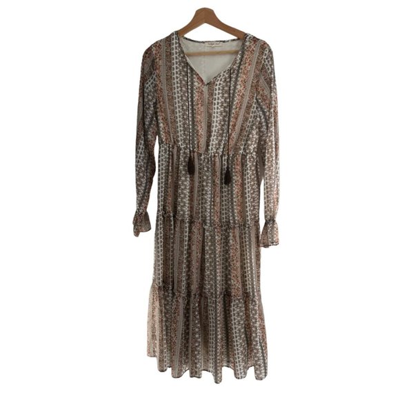 INDIGO SOUL TIERED BOHEMIAN DRESS‎ SIZE S - Picture 1 of 7